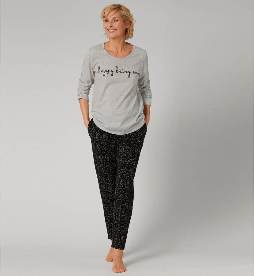 Triumph Pyjamaset van biologisch katoen met flockprint