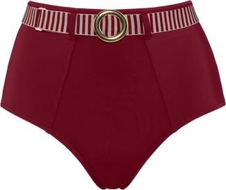 marlies dekkers high waist bikinibroekje Capitana donkerrood/ivoor