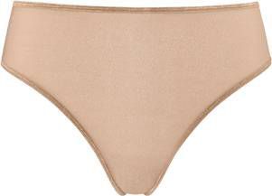 Marlies Dekkers Dame De Paris 7 Cm String |  Sand And Golden Lurex M