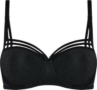 Marlies Dekkers dame de paris balconette bh | wired padded black and silver lurex
