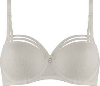 Marlies Dekkers Dame De Paris Balconette Bh | Wired Padded Ivory Lace Bow 80c