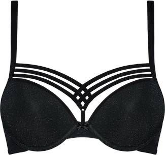 Marlies Dekkers dame de paris push up bh | wired padded black and silver lurex