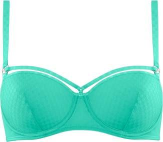 Marlies Dekkers Space Odyssey Balconette Bh | Wired Padded Checkered Mint 70b