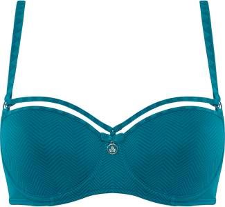 marlies dekkers voorgevormde beugelbh Space Odyssey met visgraat dessin petrol