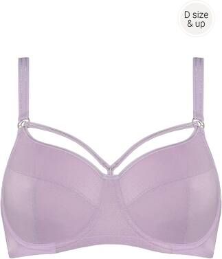 Marlies Dekkers space odyssey niet voorgevormde balconette bh | wired unpadded lilac lurex and silver