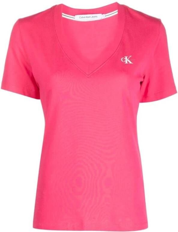 Calvin klein Jeans T shirts Roze Dames