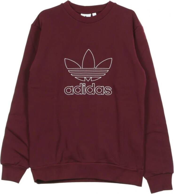 Adidas Overzicht Crew Sweatshirt , Bruin, Heren