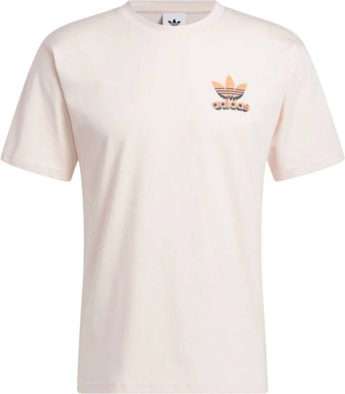 Adidas T Shirts , Roze, Heren