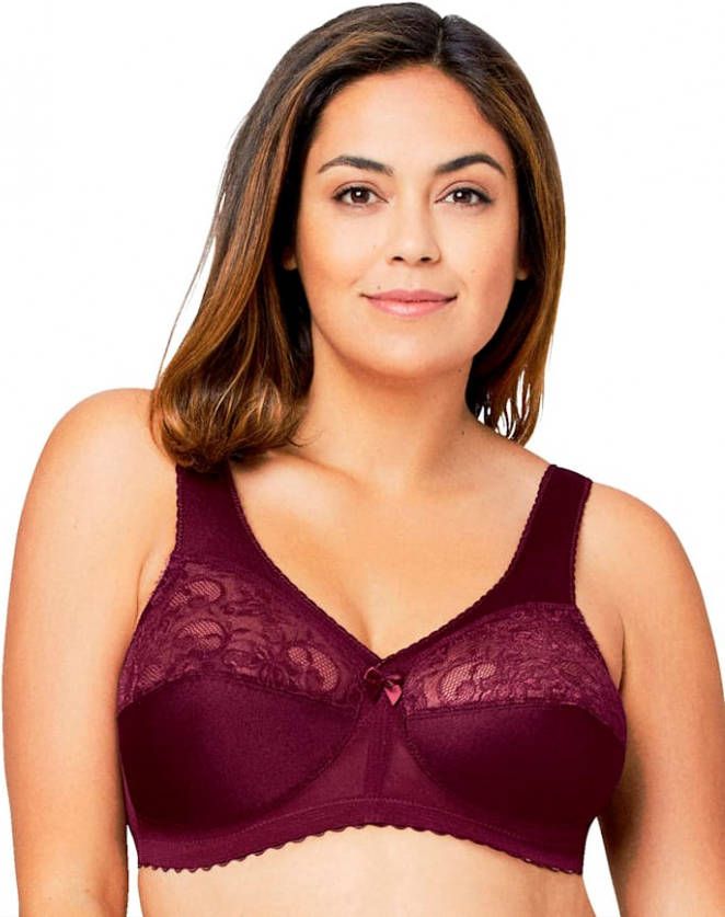 Glamorise Magic lift bh met steunfunctie Bordeaux