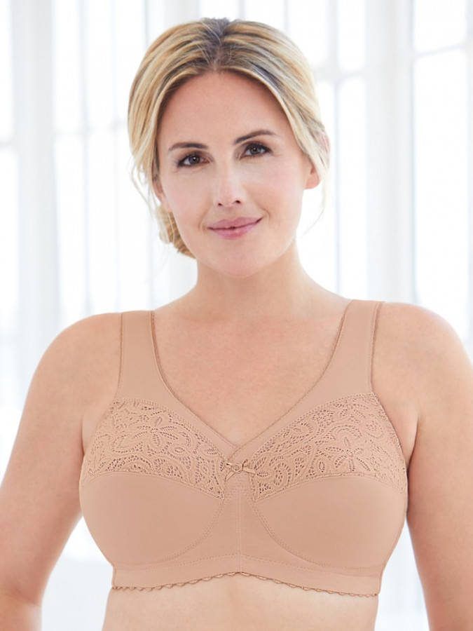 Glamorise Magic lift bh met steunzone aan ondercup Nude