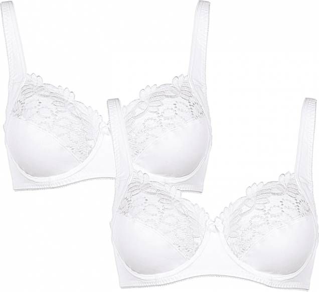 harmony Beugel bh met borduursel 2x wit