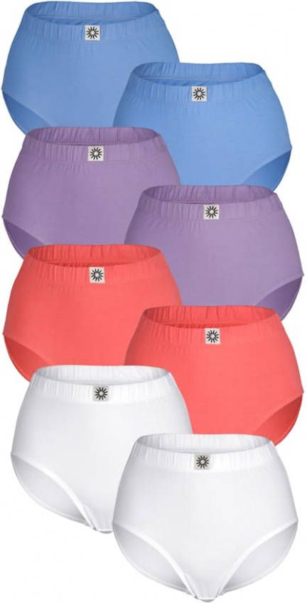 harmony Tailleslip in verschillende kleuren 2x koraal/2x paars/2x blauw/2x wit