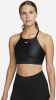 Nike Dri FIT Indy Shine Sport bh met hoge hals, pad uit twee stukken en lichte ondersteuning Zwart online kopen