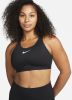 Nike Dri FIT Swoosh Non padded verstelbare sport bh met complete ondersteuning Zwart online kopen