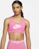 Nike Swoosh Sport bh met graphic en medium ondersteuning Roze online kopen