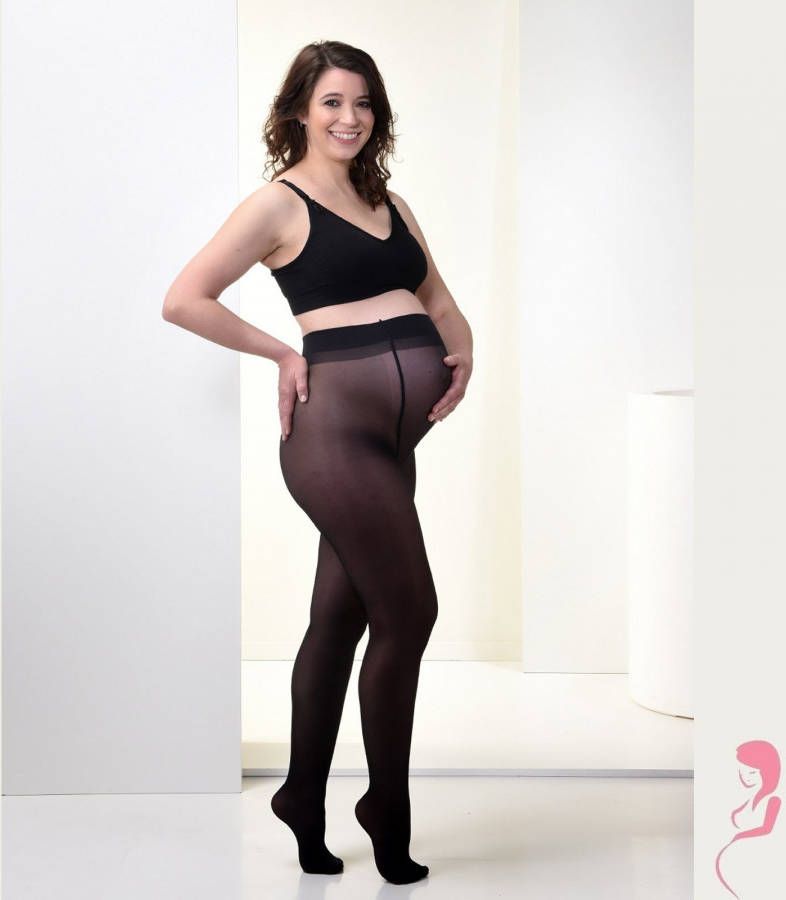 Mamsy Positiepanty Zwangerschapspanty 20 Den Zwart