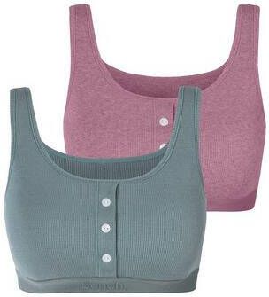 Bench. Bustier met piquéstructuur(set, Set van 2 )