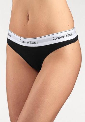 Calvin Klein Underwear Modern Cotton String Dames Black/White Dames