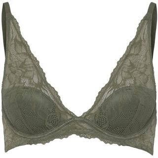 Calvin Klein Seductive Comfort plunge bh met overlay van kant