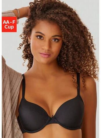 Lascana Bh met steuncups Ela perfect basic met beugel van zijdeachtige microvezel