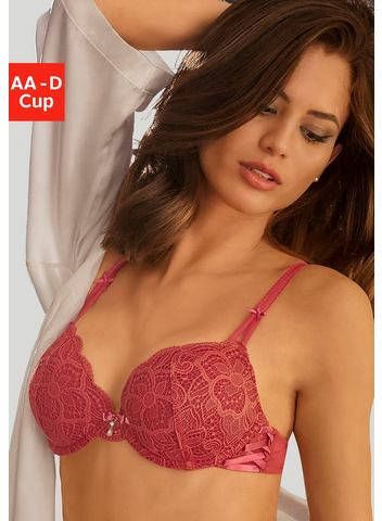 Lascana Push up bh Nikoletta met opwindende vetersluiting aan beide kanten