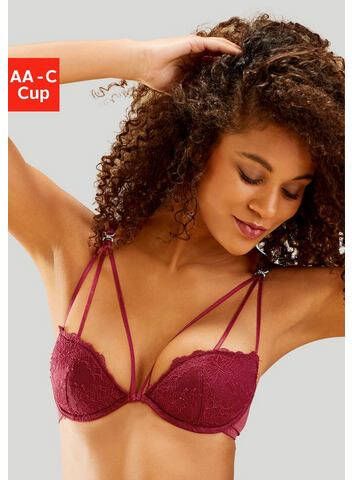 Lascana Push up bh van kant met leuke linten look