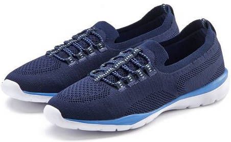 Lascana Sneakers Slip on, comfortabel, om zo aan te schieten van licht meshmateriaal veganistisch