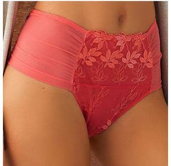 Nuance High waist slip voor met bloemetjes, tegengevoerde kant