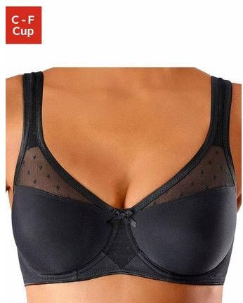 Nuance minimizer-beugel-BH met tegengevoerde jacquard-kant