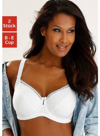 petite fleur Beugel bh van katoen jacquard in dirndl model(set, Set van 2 )