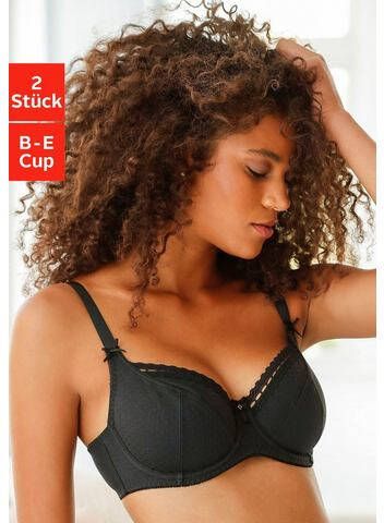 petite fleur Beugel bh van katoen jacquard in dirndl model(set, Set van 2 )