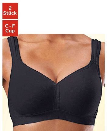 petite fleur Bh zonder beugels van zacht katoen(set, Set van 2 )