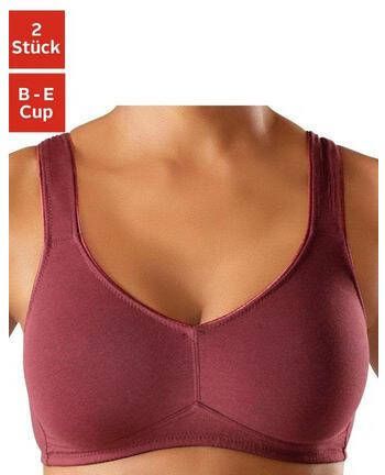 PETITE FLEUR basic beha zonder beugels van zacht katoen (set van 2)