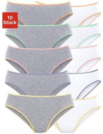 petite fleur Bikinibroekje in klassieke unikleuren(set, 10 stuks )