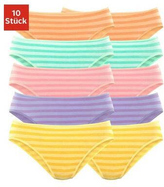 petite fleur Bikinibroekje met leuke streepprint(set, 10 stuks )