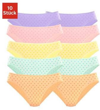 petite fleur Bikinibroekje met mooie stippeltjesprint(set, 10 stuks )