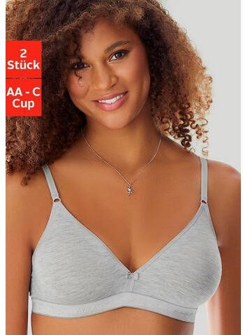 petite fleur Bralette bh van als zijde glanzende modal doop dyed(set, Set van 2 )