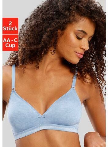 petite fleur Bralette bh van als zijde glanzende modal doop dyed(set, Set van 2 )