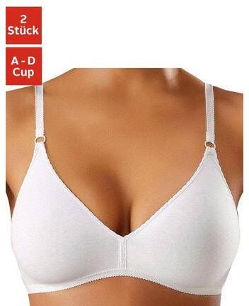 petite fleur Bralette bh van prettig zacht katoen(set, Set van 2 )
