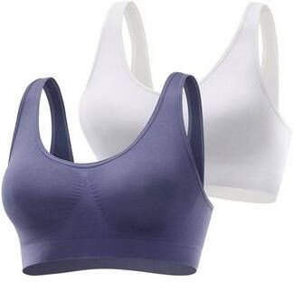 petite fleur Bralette bh van zacht microtouch materiaal(set, Set van 2 )