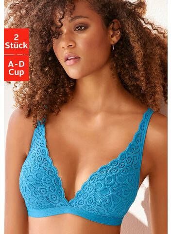 petite fleur Bralette bh zonder beugels van kant(set, Set van 2 )