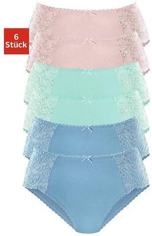 petite fleur Heupslip met gebloemde kant opzij(set, 6 stuks )