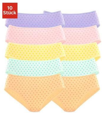 petite fleur Jazz hipsters met mooie stippeltjesprint(set, 10 stuks )