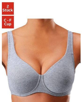 petite fleur Minimizer bh met beugel van katoen(set, Set van 2 )