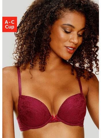 petite fleur Push up bh Dessous met beugel en uitneembare vullingen(set, Set van 3 )
