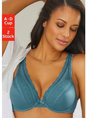 petite fleur Push up bh in high apex belijning(set, Set van 2 )