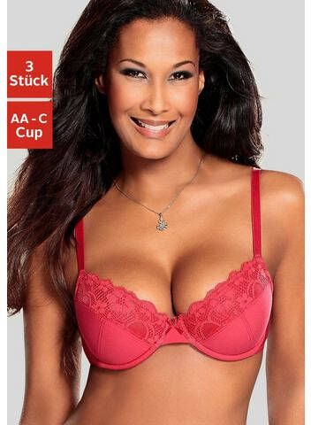 petite fleur Push up bh push up bh met beugel(set, 3 delig, Set van 3 Set van 3 )