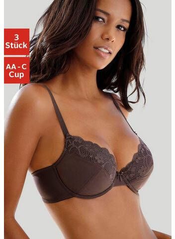 petite fleur Push up bh push up bh met beugel(set, 3 delig, Set van 3 Set van 3 )