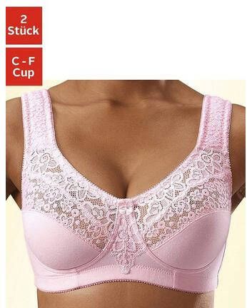 petite fleur Steun bh zonder beugels, met elegante kant(set, Set van 2 )