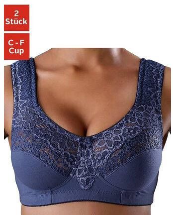 petite fleur Steun bh zonder beugels, met elegante kant(set, Set van 2 )